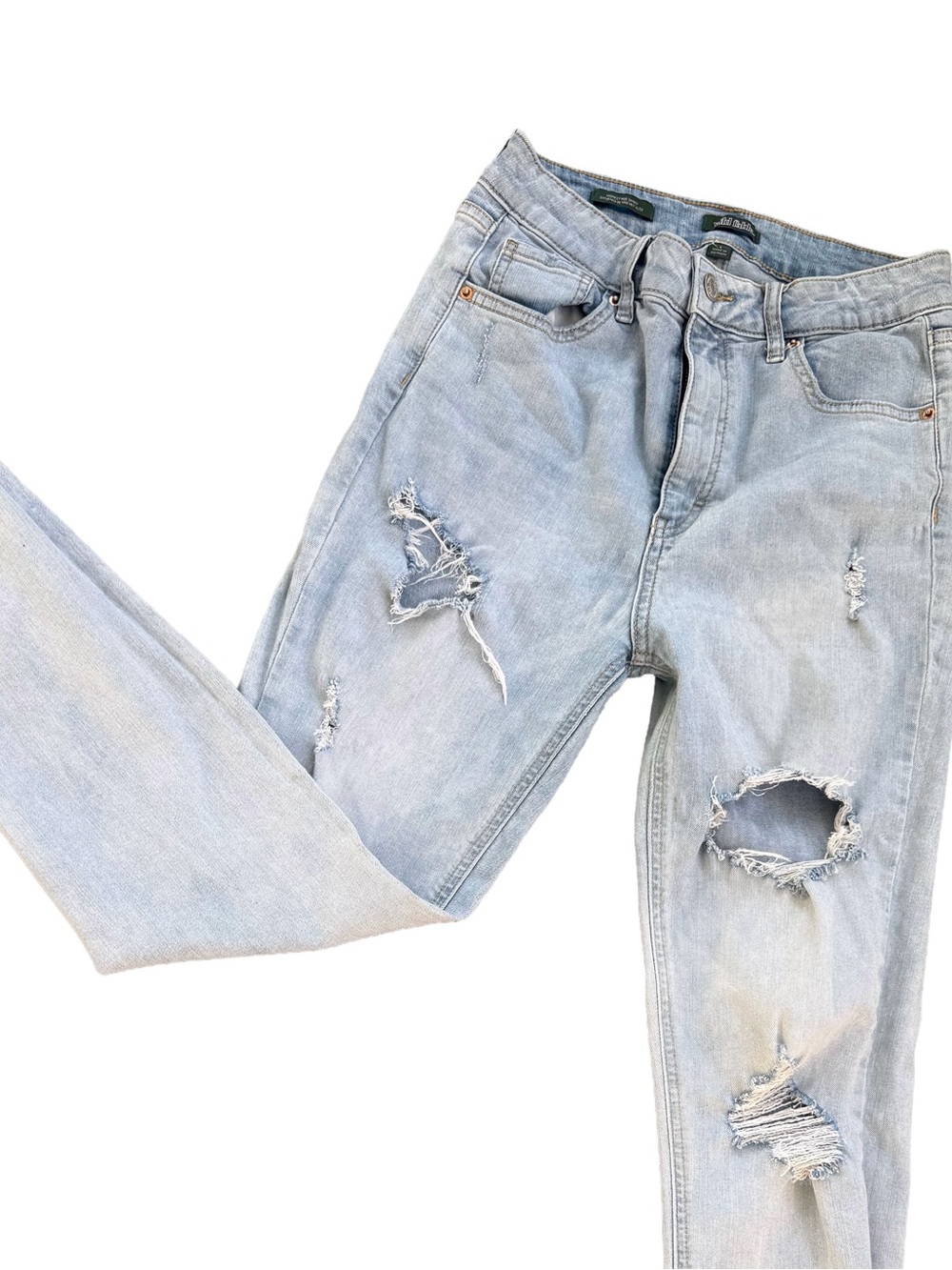 wild fable Light Blue Distressed Skinny Jeans